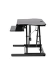 StarTech.com Corner Sit Stand Desk Converter with Keyboard Tray