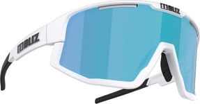 Bliz Fusion Small  White w/ Brown Blue