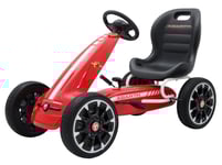Abarth Pedal Gokart till barn, 3-8 år, röd