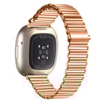 Klockarmband i rostfritt stål Rose guld Fitbit Versa 3 / Versa 4 / Sen