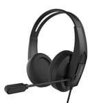 Casque de jeu filaire 50 mm Dynamic Driver Surround Sound Bass 3,5 mm Casque filaire avec micro, Noir