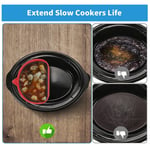 (Big Red)Silicone Slow Cooker Liner Reusable -Proof Food Grade Slow Cooker