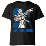 Star Wars Rebels Zeb Kids' T-Shirt - Black - 7-8 Years - Black