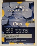 Cien Anti-Wrinkle Night Cream with Q10, Hyaluronic Acid and Vitamin E 50Ml