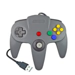 gris Manette de Jeu Filaire USB N64 Pour Nintendo 64, Contrôleur, Joystick Pour Console Classique 64, Pour Or