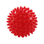 Yamkas Spikey Massage Ball 6cm • Spiky Deep Tissue Trigger Point Balls • Lacrosse Ball for Foot, Neck, Back, Plantar Fasciitis • Red