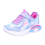 Skechers Mädchen Rainbow Racer Sneaker, Blau (Blue Mesh/Trim), 4 Child UK 21 EU