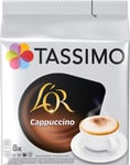TASSIMO L'OR Cappuccino Coffee Capsules Refills T-Discs Pods, 8 Drinks