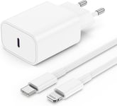 MONDODIGITALE-Chargeur rapide cable pour iPhone 14 13,Chargeur original USB C 20W avec câble de charge usb c vers Lightning 2m certifié apple pour iPhone 14 13 12 11 Plus Pro Max SE XR XS X 8/7/6/se