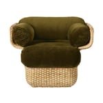 Gubi - Basket Lounge Chair - Fully Upholstered Rattan Mumble 40, Glamour Group