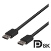 Deltaco DisplayPort 1.4 - näyttökaapeli, 8K, 1,5m, musta
