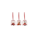 Villeroy & Boch - Nostalgic Ornaments, Ornaments swing, set of 3pcs, 18x4x8cm, Porcelain, multi-coloured, 14-8331-6691