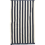 Gant Home Block Stripe Strandhåndkle 100x180 cm, Evening Blue Organisk bomull