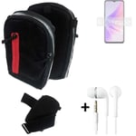 Shoulder bag / holster + earphones for Oppo A77 5G Belt Pouch Case