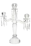 Villeroy & Boch Retro Accessories Candelabra 3-Arms, 41.4 cm, Glass, Transparent, 414 mm