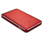 Inter-Tech Argus gd25609 gehauese pour Disque Dur 2,5 USB C – Rouge 1 x 2,5 "SATA I II III 4TB Max 9,5 cm Épaisseur Max Win 7 8 8.1 10