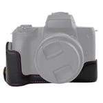 Underdelsbeskyttelse i PU-læder til Canon EOS M50 / M50 Mark II Sort