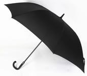 Vogue 891 V stor klassisk Golf paraply med automatisk åpning og buet håndtak Svart
