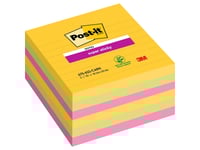 Post-It® Super Sticky Large Notes Carnival, 6 Linjerede Blokke, 101Mm X 101Mm