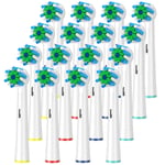 Unbranded Schallcare Generic Replacement Brush Heads, Compatible with Braun Oral B electric toothbrush Cross (16)