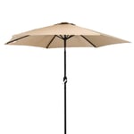 Garden Metal Patio Umbrella Parasol With Crank & Tilt - Colours
