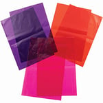 Baker Ross Valentines Cellophane Sheets - Pack of 36, Kids Valentine's Craft Supplies (FC300)