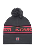 Ua Men's Halftime Pom Beanie Sport Headwear Hats Grey Under Armour
