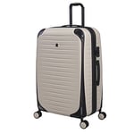 it luggage Lineal 32" Hardside Checked 8 Wheel Expandable Spinner, Oyster Grey, 32", Lineal 32" Hardside Checked 8 Wheel Expandable Spinner