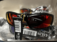 Eyelevel Mens Pursuit Polarized Sport Sunglasses UV400 AntiGlare Strong red Lens