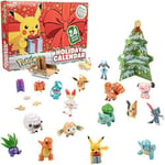 Pokemon 2021 Holiday Advent Calendar for Kids, 24 Gift Pieces - Includes 16 Toy 