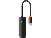 Baseus Lite Series Usb-C Till Rj45-Nätverksadapter, 100 Mbps (Svart)