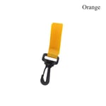 3pcs Stroller Magic Stick Hooks Shopping Bag Holder Organizer Orange