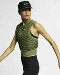 Women's Nike Aeroloft Running Vest Sz XL Cargo Khaki New AA3575 222