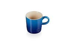 Le Creuset Stoneware Espresso Mug, 100 ml, Azure, 70305102200099