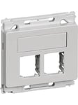 LK Data outlet opus 1 module without connector frame light grey