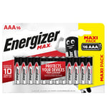 Blister Pack of 16 AA Batteries - Energizer Max