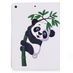Läderfodral motiv panda, iPad 9.7 (2017-2018)