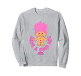 Trolls Have A Good Day Cute Pink Good Luck Troll Chest Logo Sweatshirt