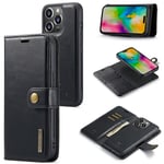 DG.MING 2-in-1 Magnet Wallet iPhone 16 Pro Max Black