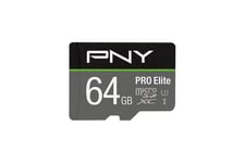 PNY PRO Elite - flashhukommelseskort - 64 GB - microSDXC UHS-I