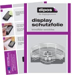 dipos I 2x Screen Protector compatible with DeLonghi Magnifica ESAM 2200.S stainless steel grate Protection Films clear