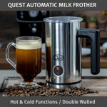 Quest Double Walled Automatic Milk Frother / XL Capacity, Hot & Cold Functions