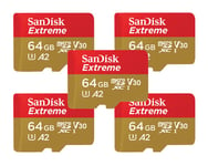 SanDisk Sandisk Extreme 64gb Microsdxc Uhs-i Memory Card