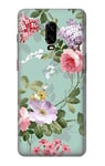 Flower Floral Art Painting Case Cover For OnePlus 6T