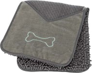 Handduk med handfickor i microfiber