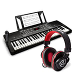 Keyboard Piano with Headphones - Alesis Melody 54 Key Keyboard Piano with Speakers and Numark HF175 Headphones with closed back over ear design