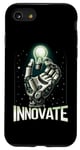Coque pour iPhone SE (2020) / 7 / 8 Main de robot futuriste avec ampoule d'ingénierie robotique