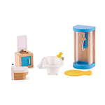 Hape E3451 Family Bathroom - Wooden Dolls House Accessories