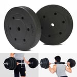 Weight Plates Standard 15kg Dumbbell Discs Gym Muscle Training Exercise Set