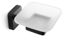 Kapitan Soap Dish With Holder Kapitan Quattro 43 01 55, Black Matte